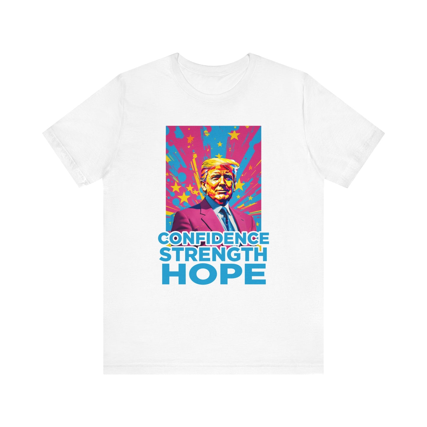 TRUMP Confidence, Strength, Hope MAGA Patriotic Short Sleeve Tee