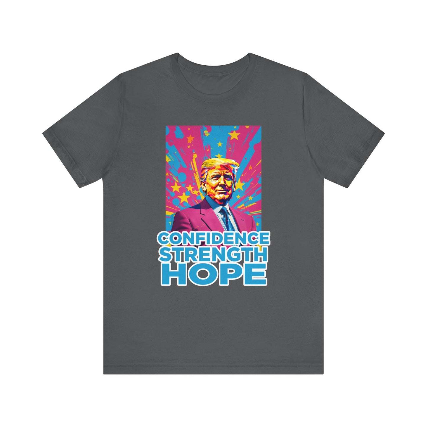 TRUMP Confidence, Strength, Hope MAGA Patriotic Short Sleeve Tee