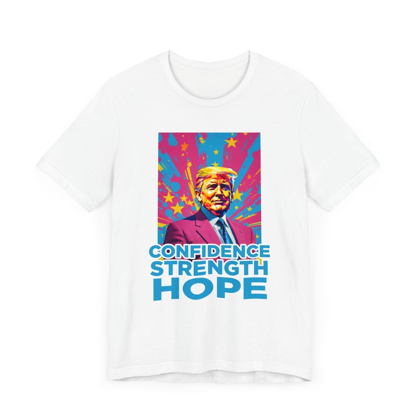 TRUMP Confidence, Strength, Hope MAGA Patriotic Short Sleeve Tee