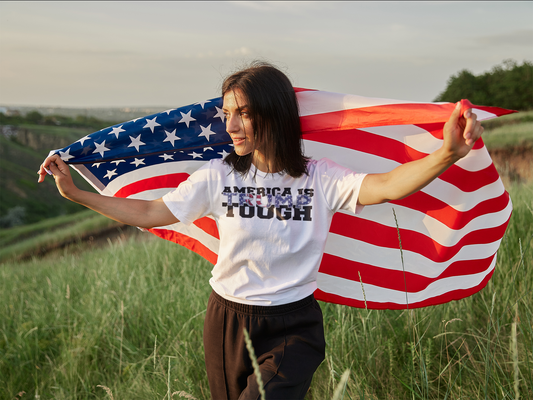 America is Trump Tough: Patriotic Trump MAGA T-Shirt for Men & Women